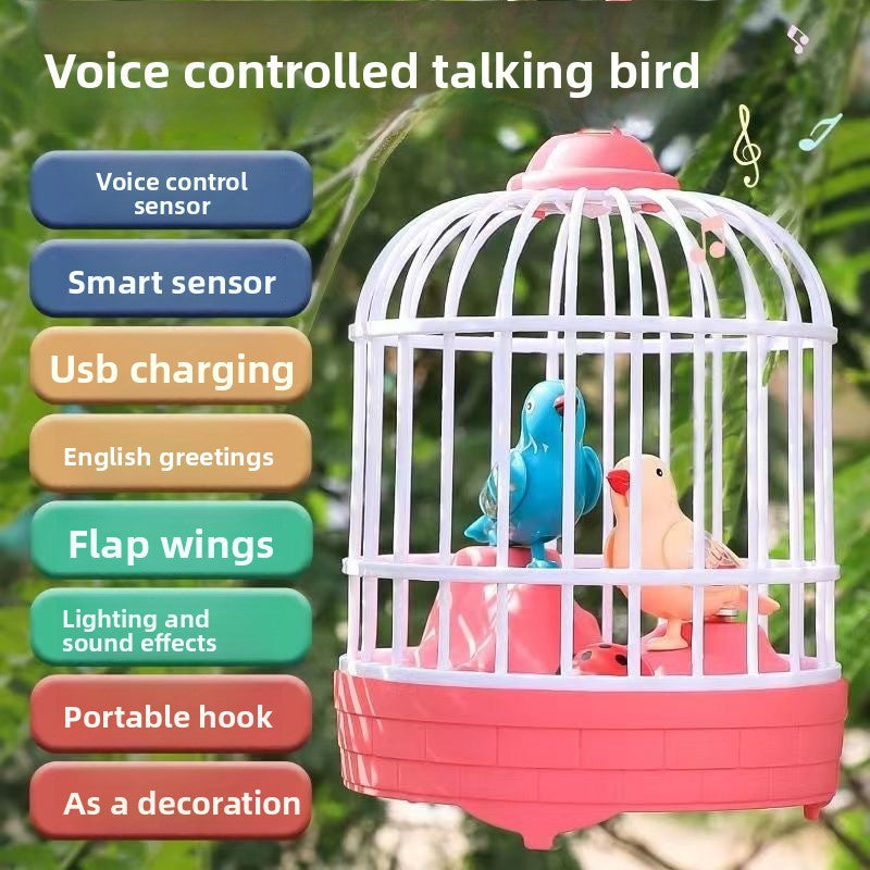 Kids Singing Bird Cage Learning Toy