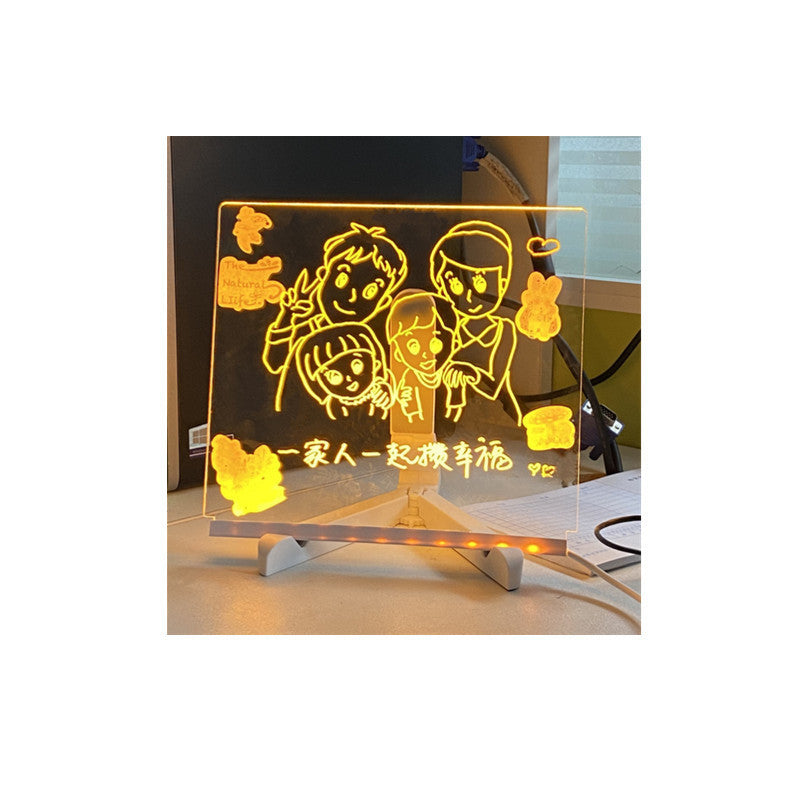 Reusable Luminous Drawing Board – Acrylic Light-Up Art Pad