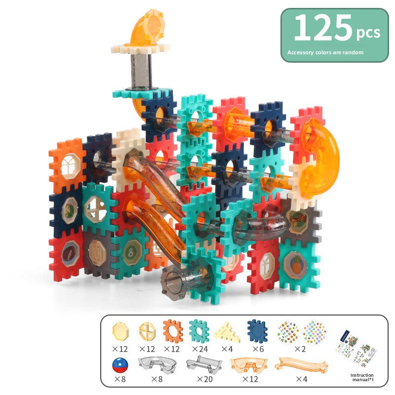 Ball Track Marble Run Building Set 125pcs