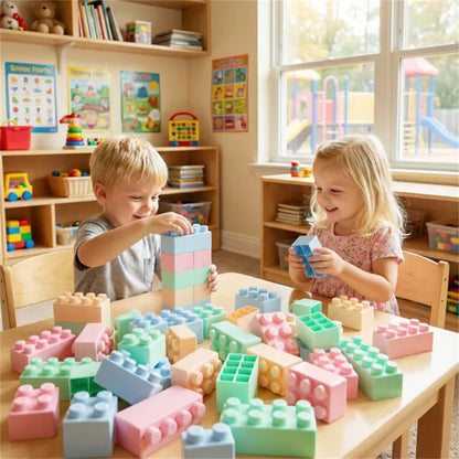 64 PCS Building Blocks Set For Toddlers 18+ Months, BPA-Free PP Educational Construction Toys defaulttitle