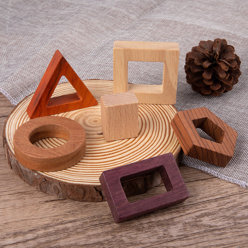 Wooden Matching Blocks Set