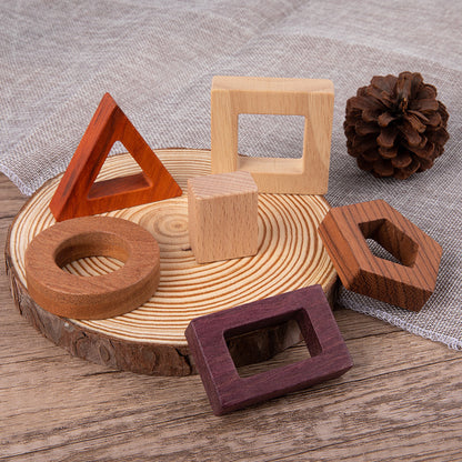 Wooden Matching Blocks Set