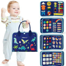 Felt Busy Board with Activity Themes, 28 × 44 cm