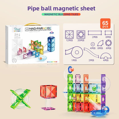 Sparkle Tile Building Set 65pcs PipeBalls GiftBox