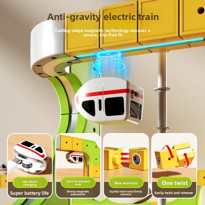 Magnetic Educational Train Set for Kids