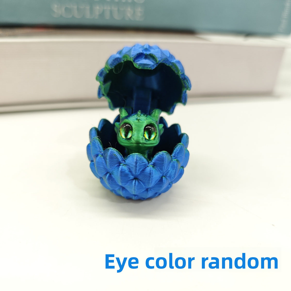 3D Printed Crystal Dragon Toy Laser green egg dragon 4.5cm