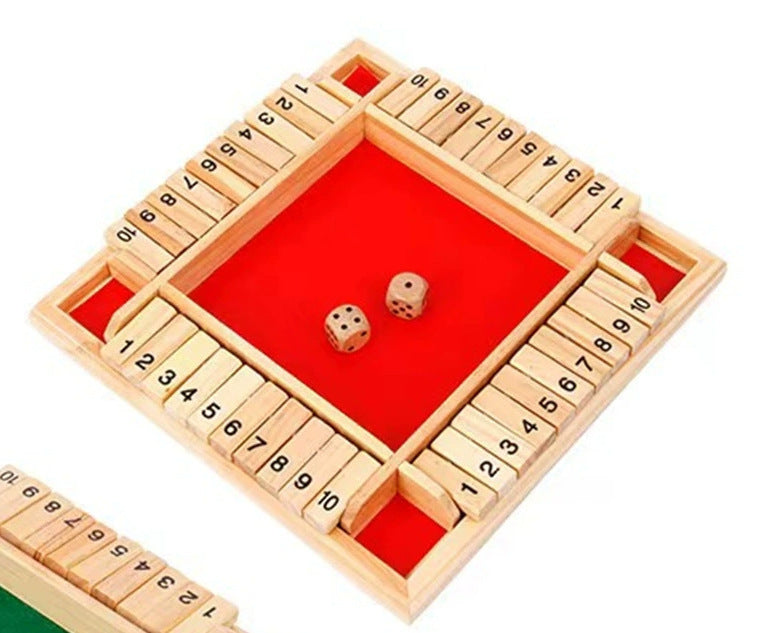 Number Flip-Card Board Game – Color Options
