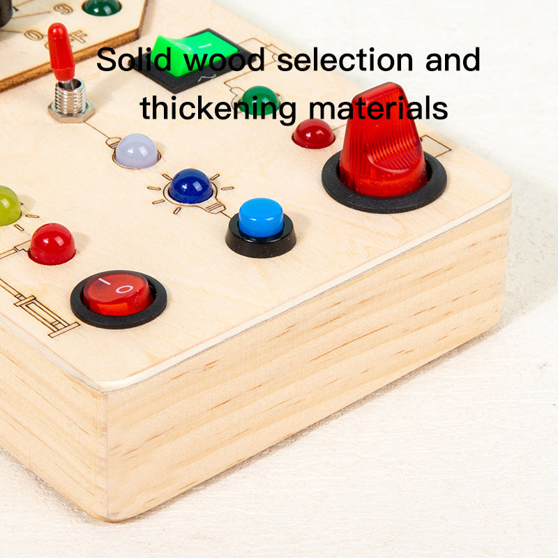 Wooden LED Busy Blocks – Switch & Sound Options