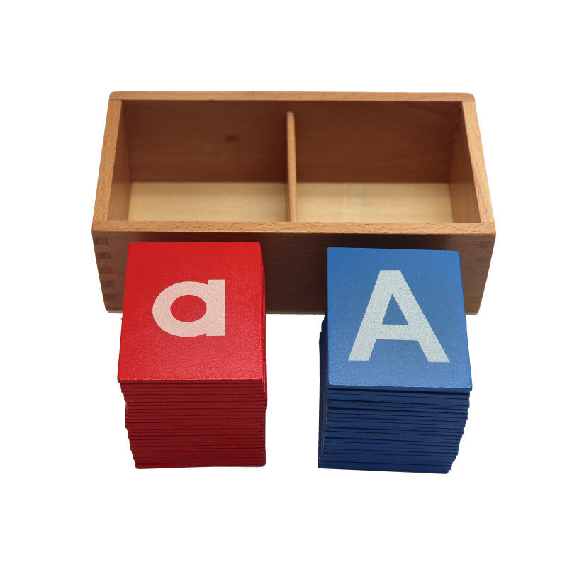 Wooden Sandpaper Alphabet Board