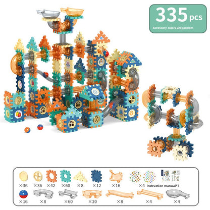 Ball Track Marble Run Building Set 335pcs