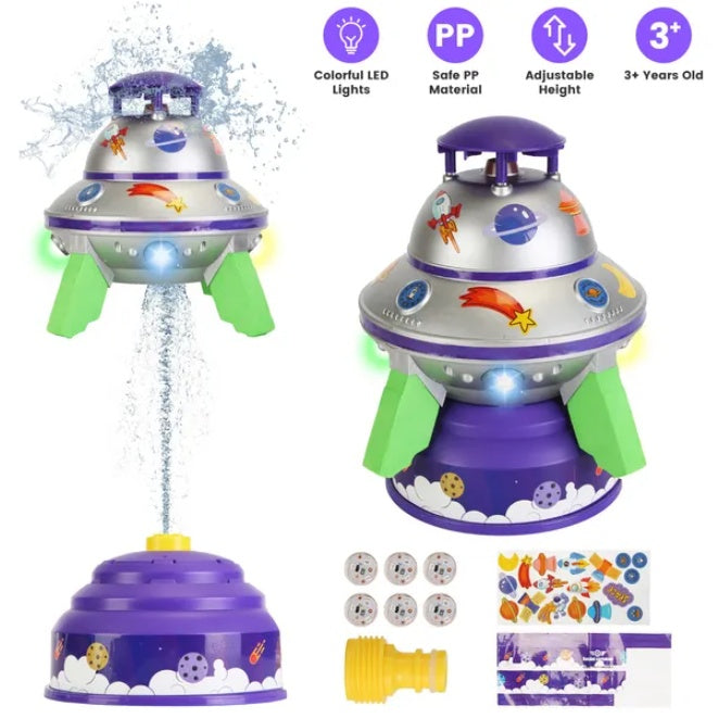 UFO Water Rocket Sprinkler Toy for Kids Standard UFO Sprinkler