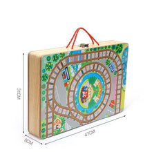 Train track assembly building blocks