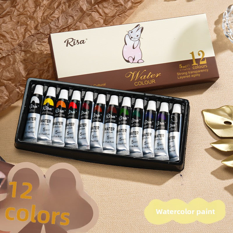 Portable Watercolor Paint Box for Kids