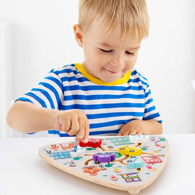 Wooden Maze Toy for Kids