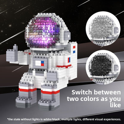 Glow Astronaut Building Blocks for Space STEM Play