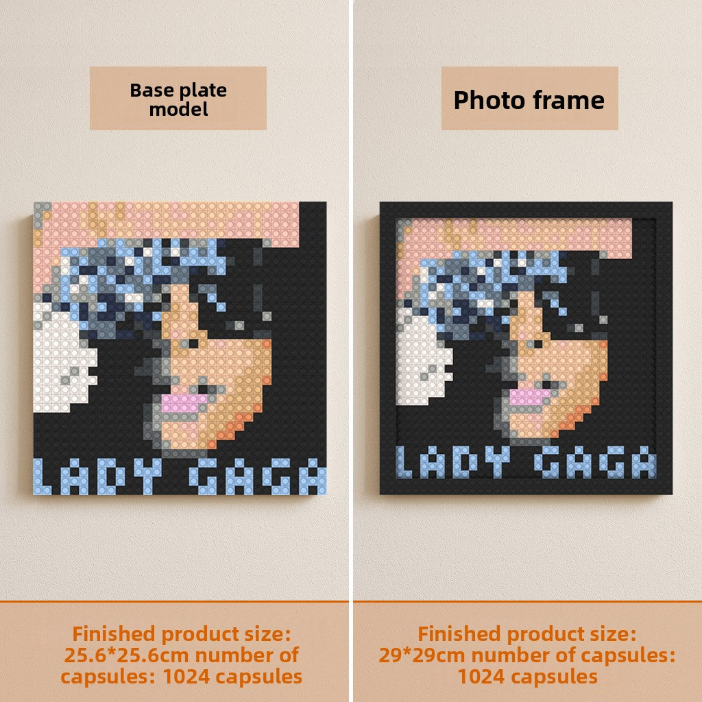 Lady Gaga Pixel Art Blocks – Album Cover Designs