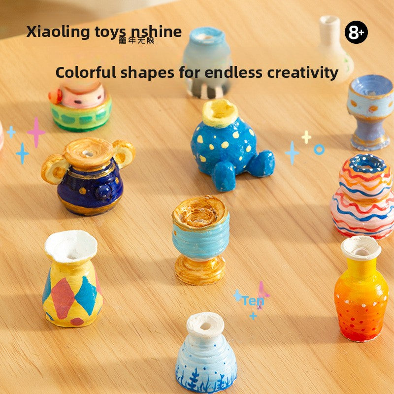 Kids Electric Pottery Wheel Kit with Air-Dry Clay