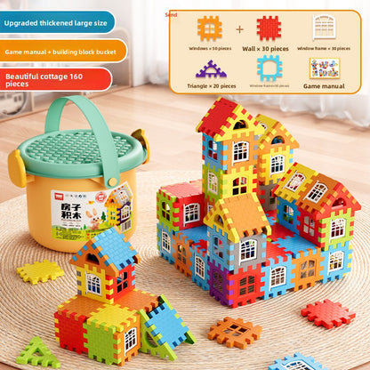 Large Piece Building Blocks Set 160pcs UpgradedBucket