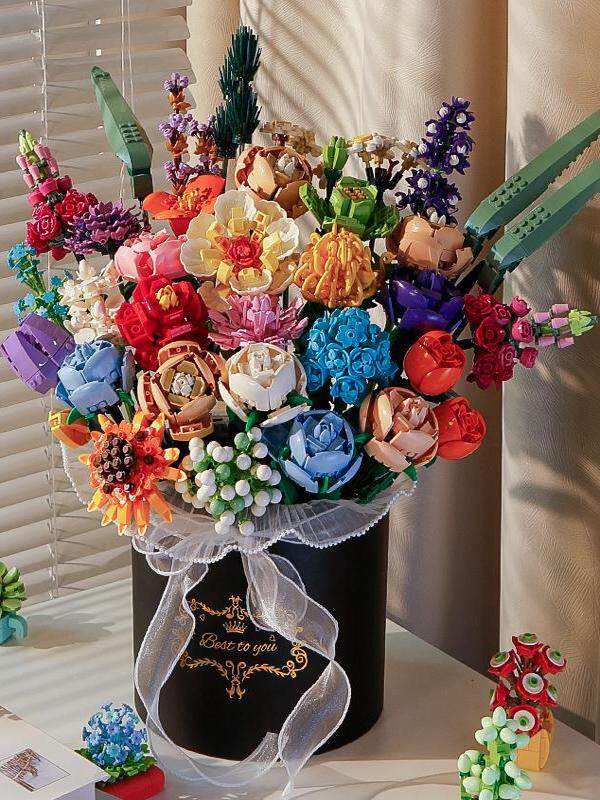 Flower Bouquet Building Block Sets – 29 Designs