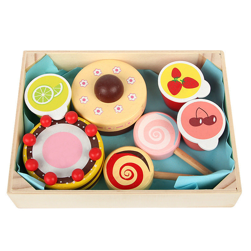 Wooden Magnetic Fruit & Vegetable Cutting Play Set