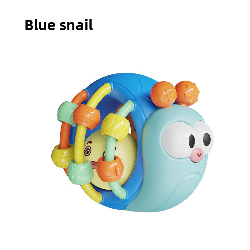 Infant Teether Rattle Ball Blue snail bag