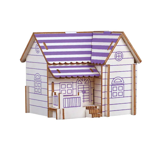 3D Puzzle House Model for Kids' Educational Play