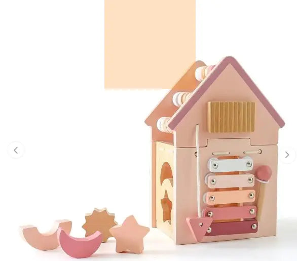 Grow & Discover: Montessori Wooden 5-in-1 Educational Toy! 🌳🧠🎶🧩
