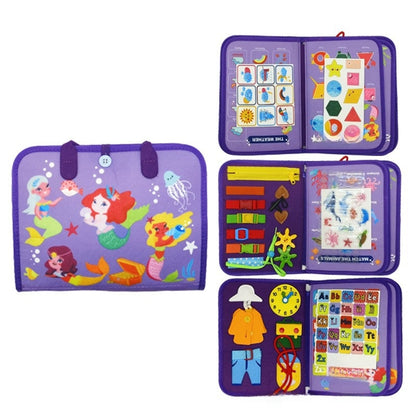 Felt Busy Board for Kids Fine Motor Skills