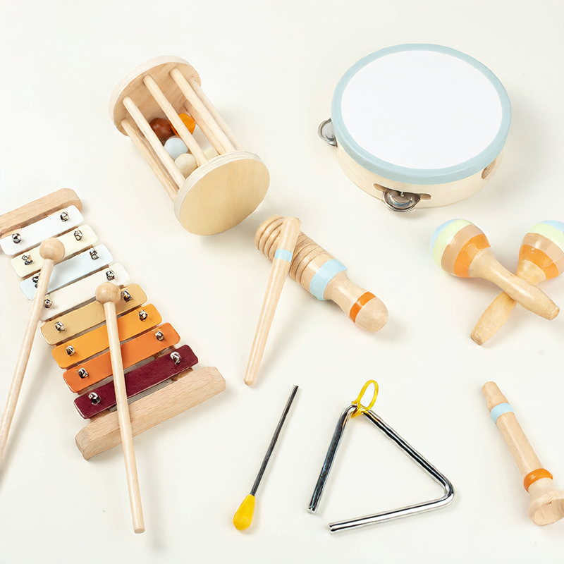 Wooden Orff Music Set for Kids