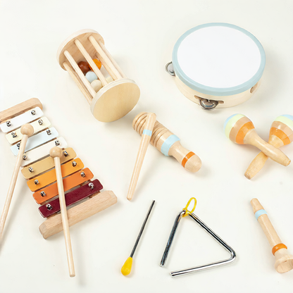 Wooden Orff Music Set for Kids Early Learning
