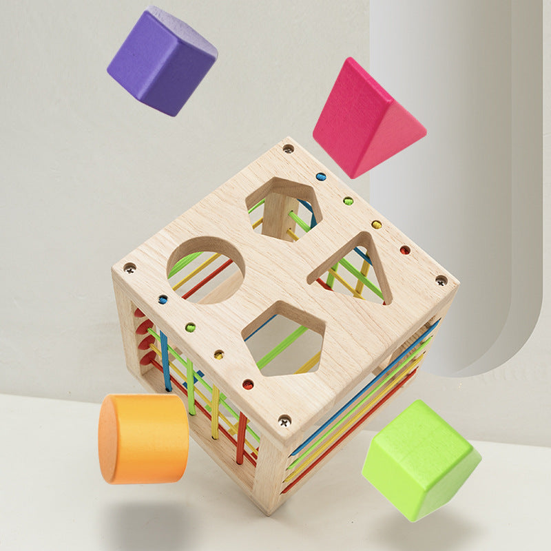 Wooden Shape Sorting Toy for Toddlers