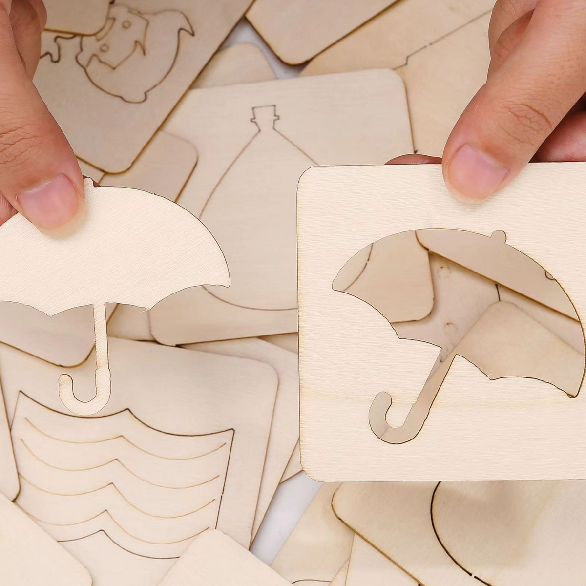 Wooden Drawing Stencils for Kids