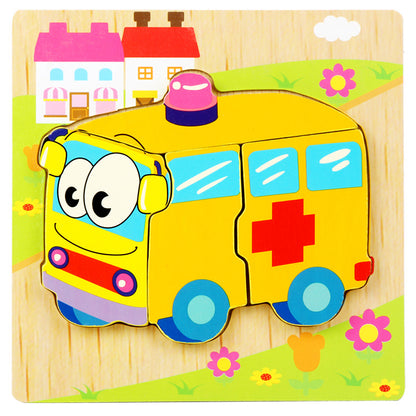 Wooden 3D Puzzle Educational Toy