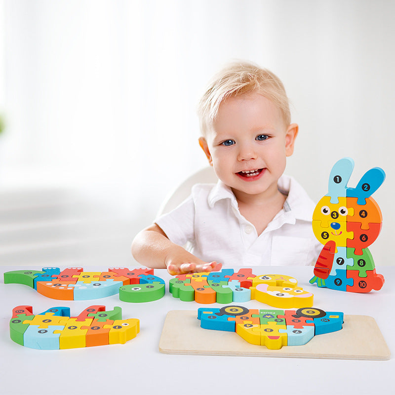 Wooden 3D Puzzle Models for Kids