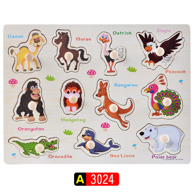 Montessori Wooden Alphabet Puzzle Board