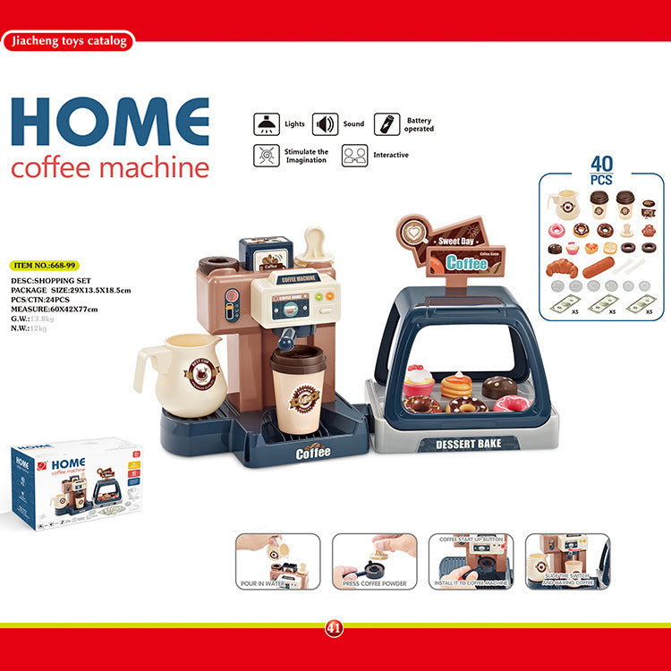 Donut Shop Pretend Play Food Set Deep Blue