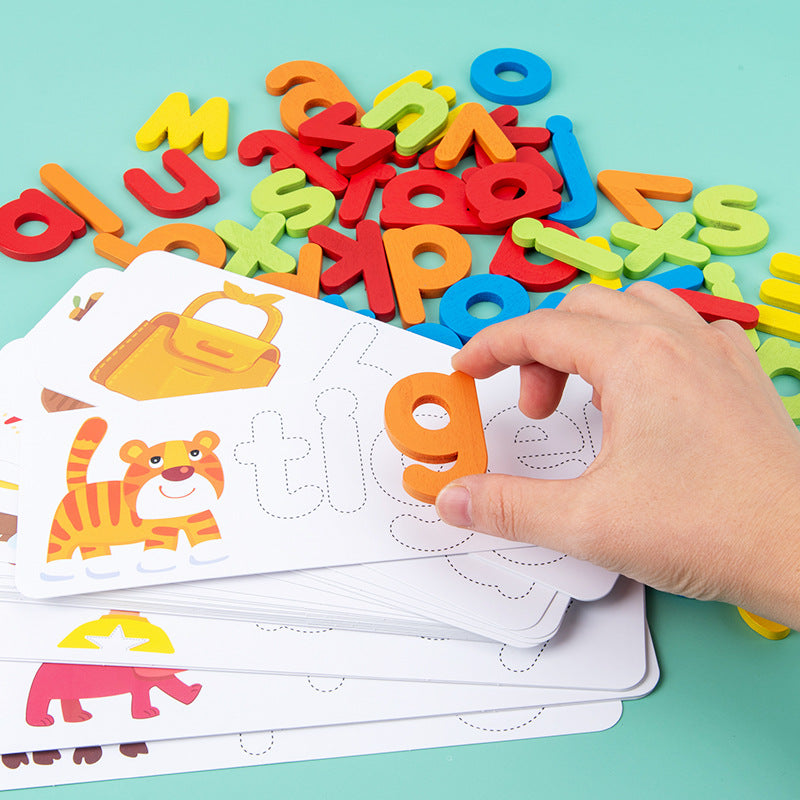 Wooden Spelling Puzzle for Kids