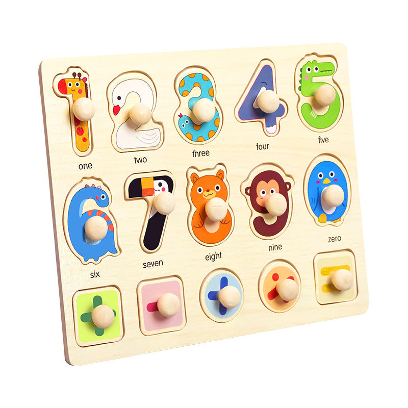 Montessori Wooden Puzzle Board for Kids