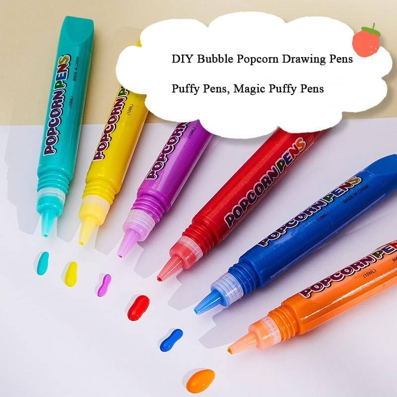 Puffy Drawing Pens – 12-Pen Set