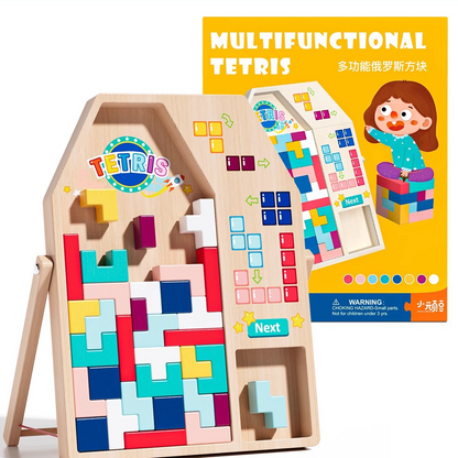 Large Wooden Puzzle Blocks Set XLarge LifeSize Tetris Premium