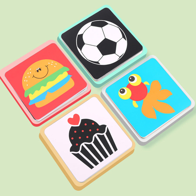 High-Contrast Visual Stimulation Cards for Babies