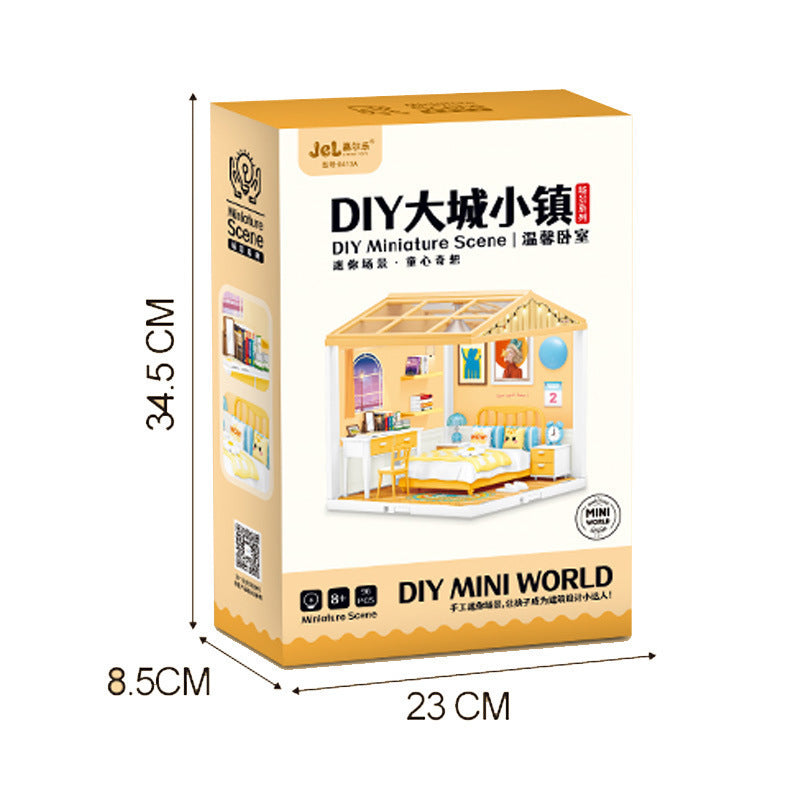 DIY Light-Up Building Block House Kits