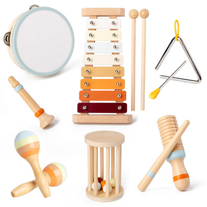 Wooden Orff Music Set for Kids Early Learning
