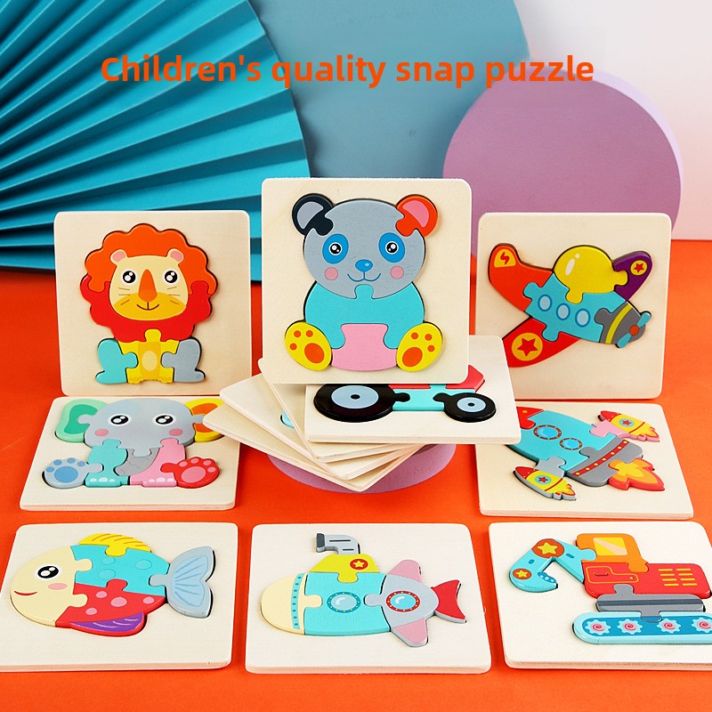 Wooden 3D Puzzle Toy for Spatial Learning