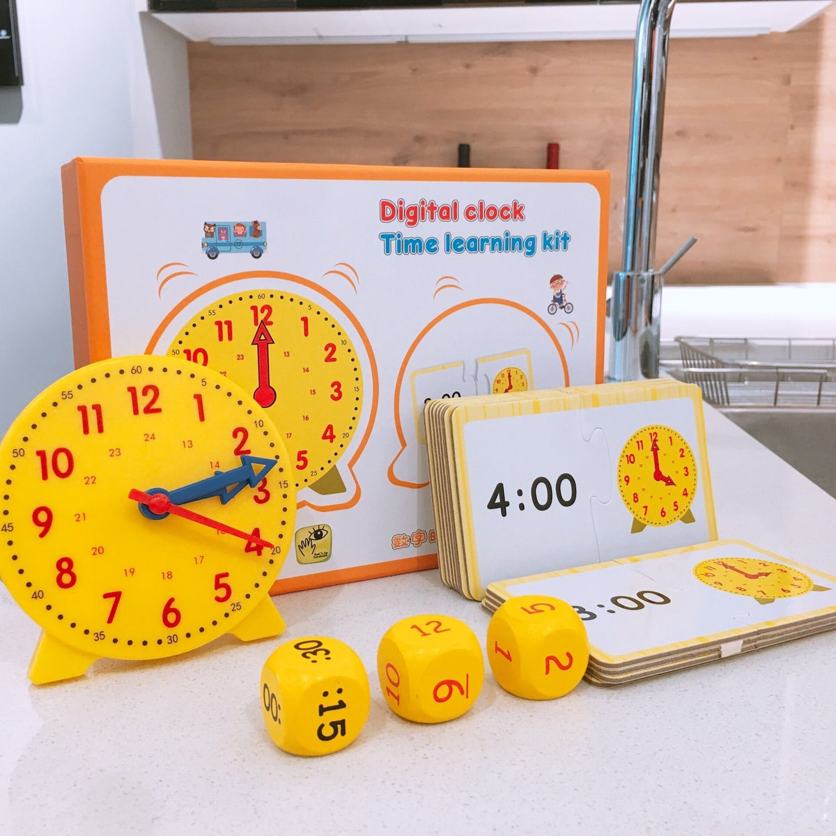 Kids Learning Clock for Telling Time and Early Math