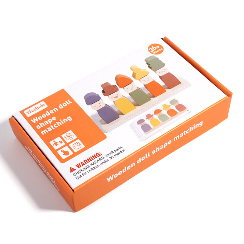 Wooden Color and Expression Matching Game