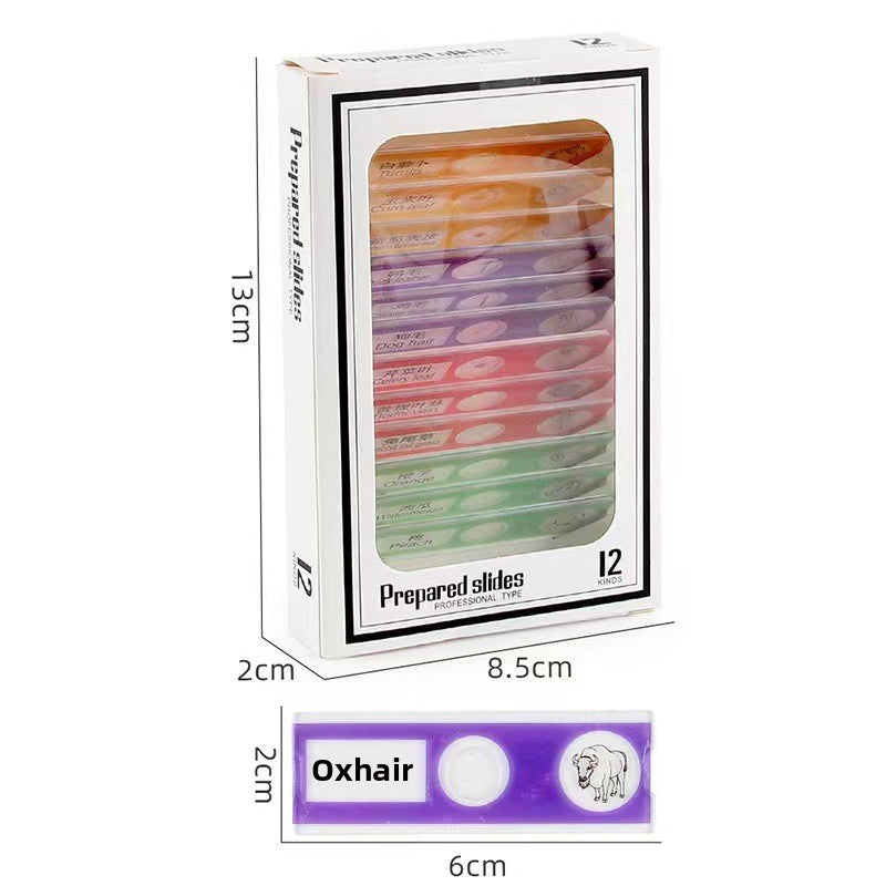 Educational Biological Microscope Toy Kit with Specimen Slices