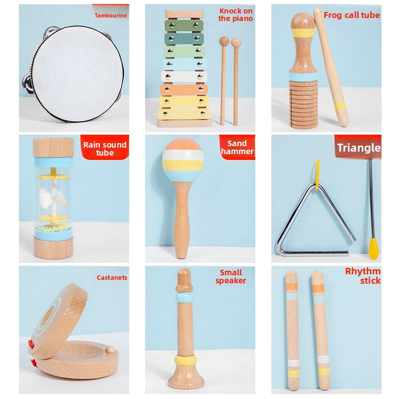 Wooden Musical Instrument Set for Infants