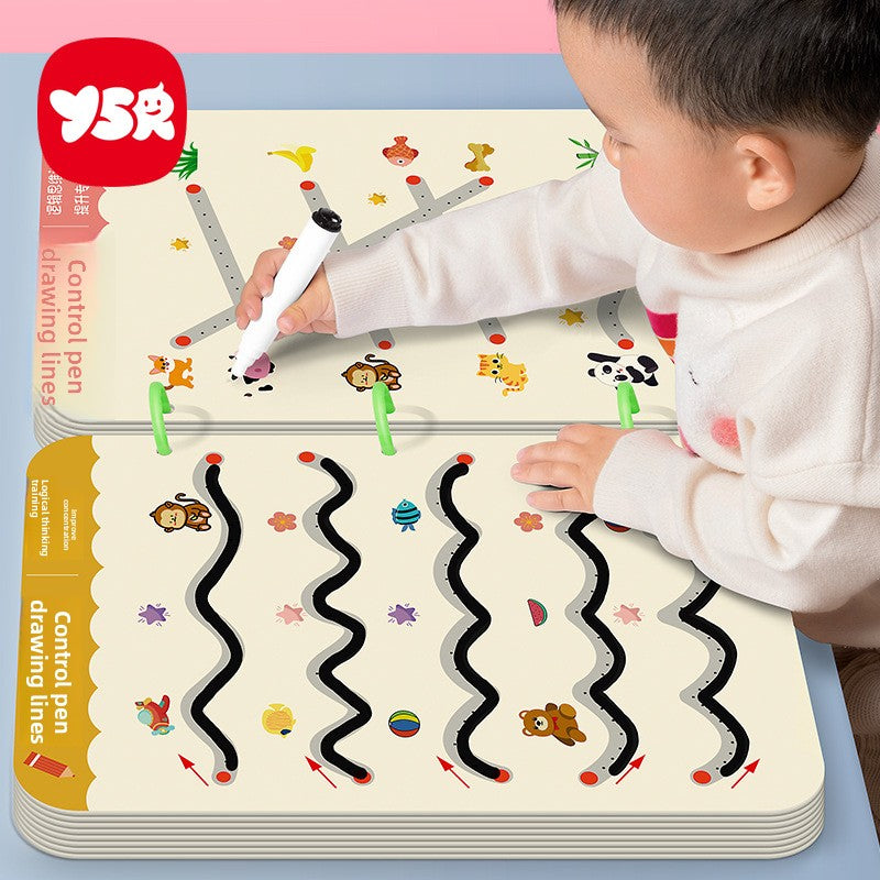 Erasable Pen Control Practice Cards for Kids