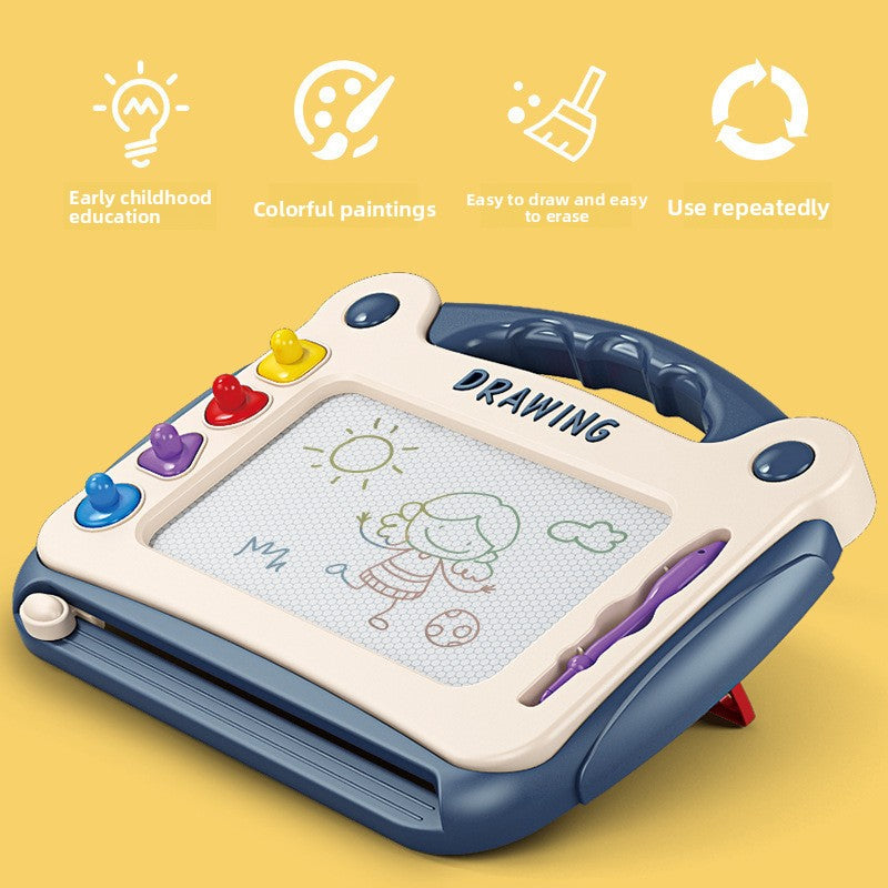 Magnetic Drawing Board for Kids with Pen and Stamps